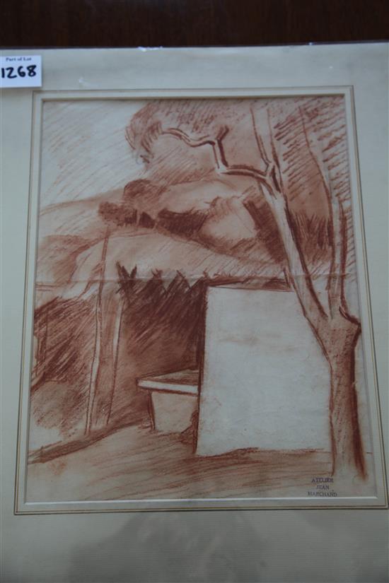 Jean Marchand (1883-1940) Landscape, with Atelier stamp largest 14 x 11in.